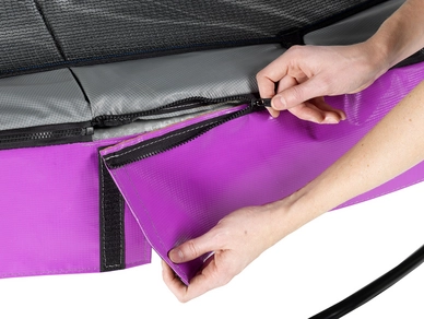 Trampoline EXIT Toys Elegant Premium 253 Purple Safetynet Economy