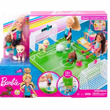 7---Barbie Droomhuis speelset Avonturen Voetbal (GHK37)1