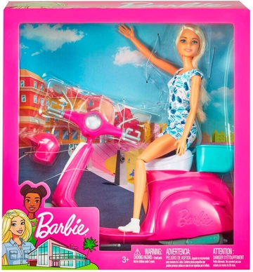 7---Barbie Scooter met pop (GBK85)1