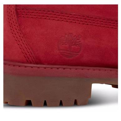 Timberland 6" Premium Boot Youth Red Nubuck Monochromatic