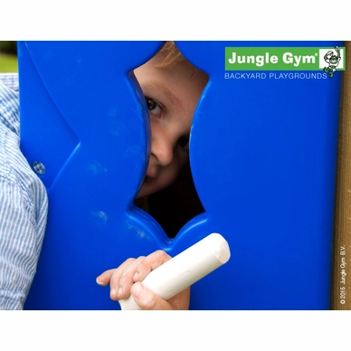 Speelset Jungle Gym Jungle Fort + Playhouse 145 + 2-Swing X'tra Blauw