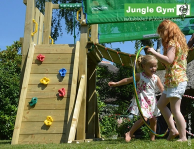 Speelset Jungle Gym Jungle Lodge + Bridge Rood