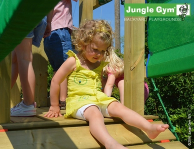 Speelset Jungle Gym Jungle Mansion + Bridge Donkergroen