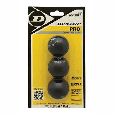 Squashbal Dunlop Pro (3 stuks)