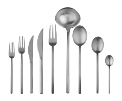 Bestekset Mepra Due Ice Zilver (75-delig)