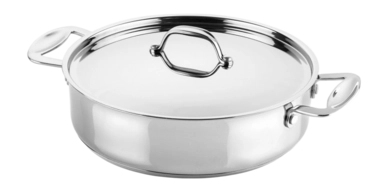 Saute Pots and Pans Mepra Glamour Stone Silver 26 cm
