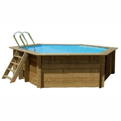 Zwembad Gre Normandie Set Grenen Rond 400