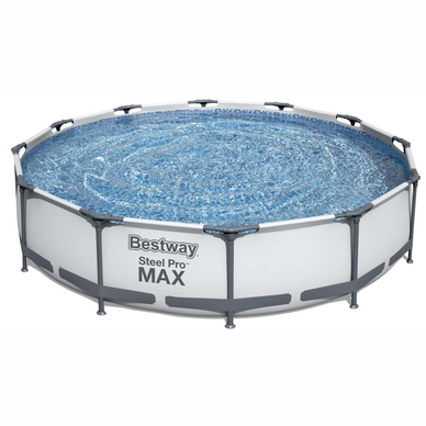 Pool Bestway Steel Pro Max Set Rond Grey (366 x 366 x 76 cm)
