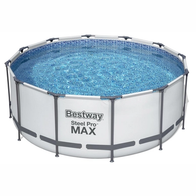 Zwembad Bestway Steel Pro Max Set Rond Grijs (366 x 366 x 122 cm)