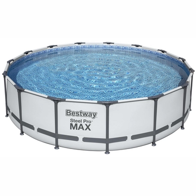 Pool Bestway Power Steel Pro Max Set Rund Grau (457 x 457 x 107 cm)