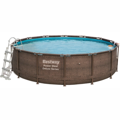 Zwembad Bestway Power Steel Set Rond Rotan 427