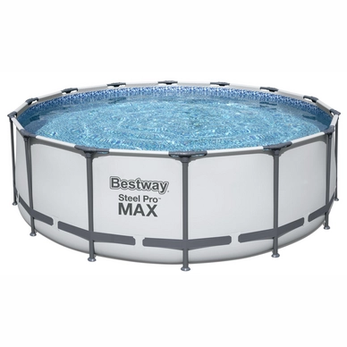 Pool Bestway Power Steel Pro Max Set Rund Grau (427 x 427 x 122 cm)