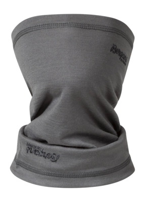 Nekwarmer Bergans Kids Wool Junior Neck Warmer Solid Grey - Maat 50