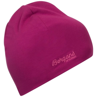 Mütze Bergans Cotton Beanie Kinder Fandango Purple (Größe 52)