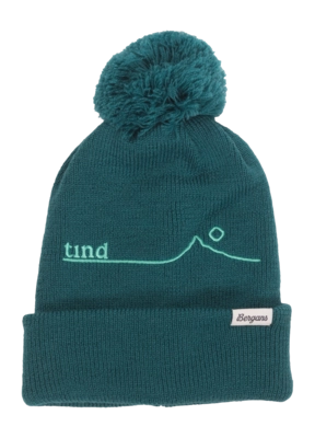 Mütze Bergans Tind PowPow Pom Wool Beanie Unisex Malachite Green