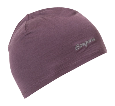 Bonnet Bergans Enfant Wool Junior Beanie Dark Ruby Purple - Taille 54