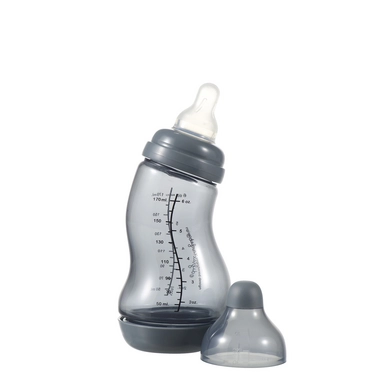 Babyfles Difrax Natural-S 170 ml Grijs