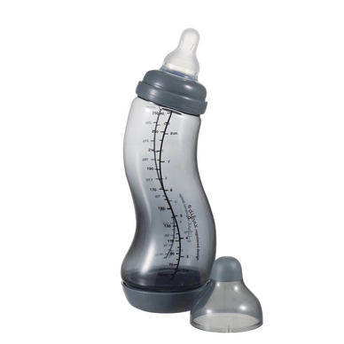 Babyfles Difrax Natural-S 250 ml Grijs