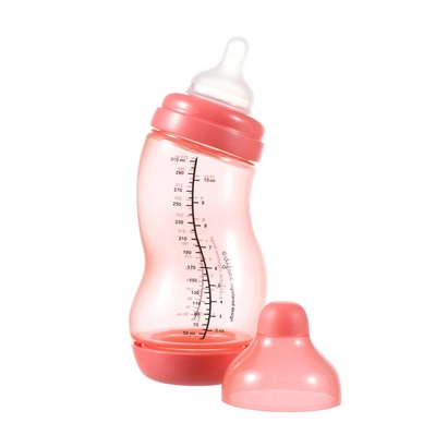 Babyfles Difrax Wide-S 310 ml Koraal