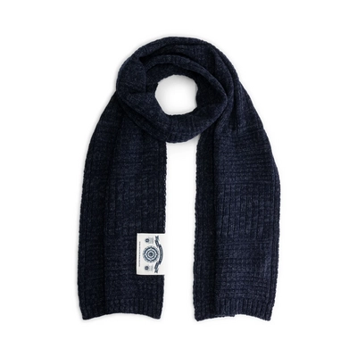 Sjaal Blue Loop Harlingen Scarf Navy Melange
