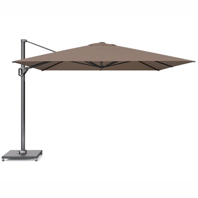 Zweefparasol Platinum Challenger T1 Telescope Premium Havanna (350 x 350 cm)