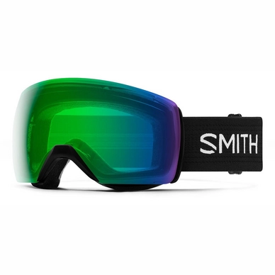 Skibril Smith Skyline XL Black / ChromaPop Everyday Green Mirror