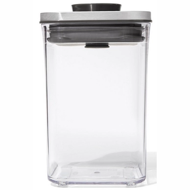 POP Container 2.0 OXO Good Grips SteeL Klein Vierkant Laag (1,0 L)
