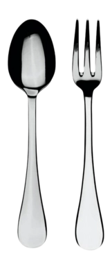 Bestek Mepra Brescia Zilver (2-delig)