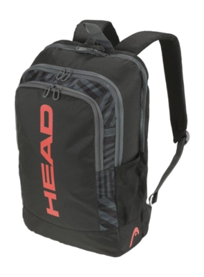 Tennisrucksack HEAD Base Backpack 17L Hangtag Unisex Black Orange