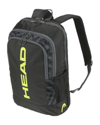 Tennisrugzak HEAD Base Backpack 17L Black Neon Yellow