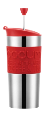 Coffee Plunger Bodum Travel Press Vacuum Basic red 350 ml