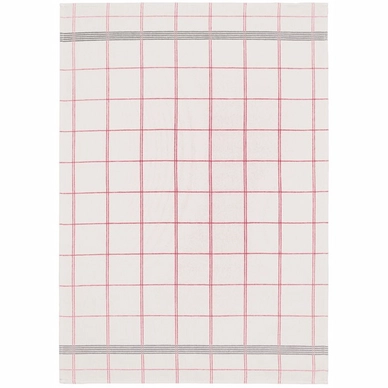 Theedoek Södahl Minimal Wit Rood