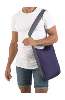 Schoudertas Ticket To The Moon Eco Bag Small Navy Dark Grey