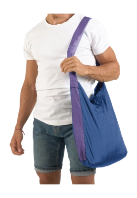 Schoudertas Ticket To The Moon Eco Bag Medium Royal Blue purple