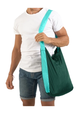 Schoudertas Ticket To The Moon Eco Bag Medium Dark Green Turquoise