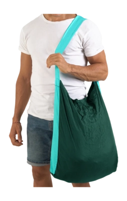 Schoudertas Ticket To The Moon Eco Bag Large Dark Green Turquoise