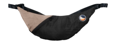 Schoudertas Ticket To The Moon Upcycled Sling Bag Black Natural Beige