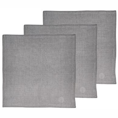 Serviette de Table Södahl Common Organic Grijs (lot de 3)