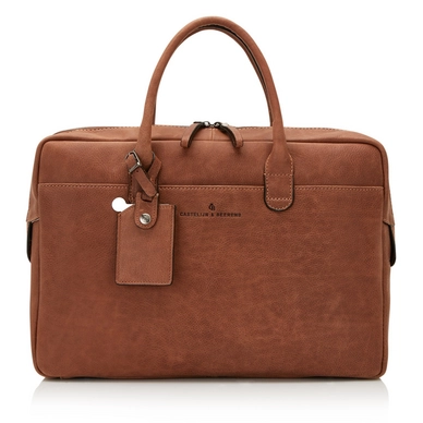 Laptoptas Castelijn & Beerens Carisma 15,6" Cognac