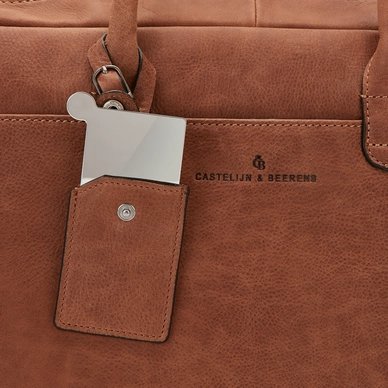 Laptoptas Castelijn & Beerens Carisma 15,6" Cognac
