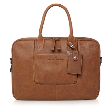 Laptoptas Castelijn & Beerens Carisma Rits Dames Cognac 15,6"