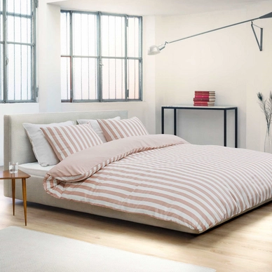 Dekbedovertrek Marc O'Polo Classic Stripe Pink Blush Satijn