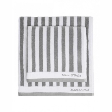 Serviette de Bain Marc O'Polo Classic Stripe Grey White