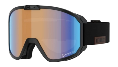 Masque de Ski Bliz Rave Black-White Logo / Orange/Blue
