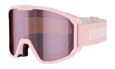 Masque de Ski Bliz Rave Matt Powder Pink-White Logo / Pink Multi
