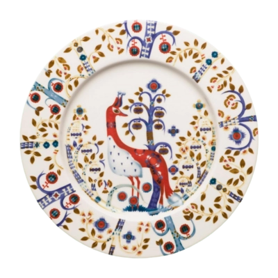 Piatto piano Iittala Taika 22 cm, Ceramica, Bianco Multicolore