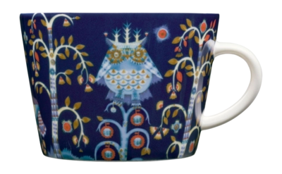 Tazza per cappuccino, caffè e tè Iittala Taika 200 ml, Con manico, Porcellana, Gufo, Blu