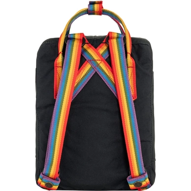 Rucksack Fjallraven Kanken Rainbow Mini Black Rainbow Pattern Outdoorsupply