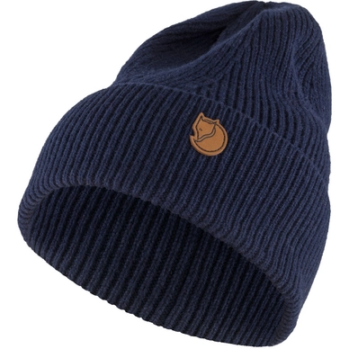 Mütze Fjallraven Directional Rib Beanie Dark Navy