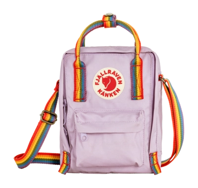 Shoulder Bag Fjällräven Kånken Rainbow Sling Pastel Lavender Rainbow